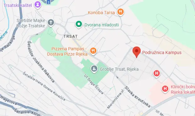 Knjižnica Podružnica Kampus SVKRI na Google maps